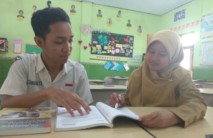 Akhmad Rizal saat proses pendidikan.