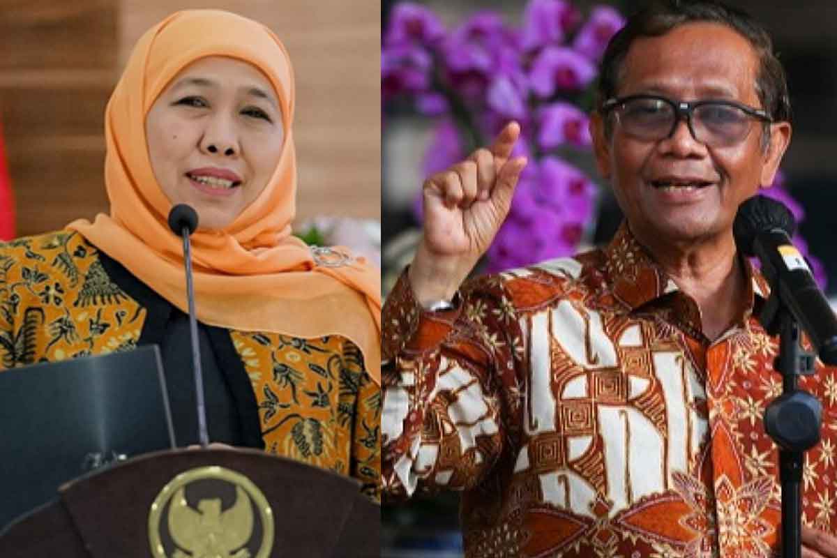 Khofifah Indar Parawansa dan Mahfud MD, dua tokoh NU yang masuk radar cawapres dalam pilpres 2024