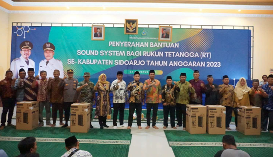 Pemkab Bagikan Sound System ke Ribuan RT di Sidoarjo, Gus Muhdlor: Tidak Dijual di Toko