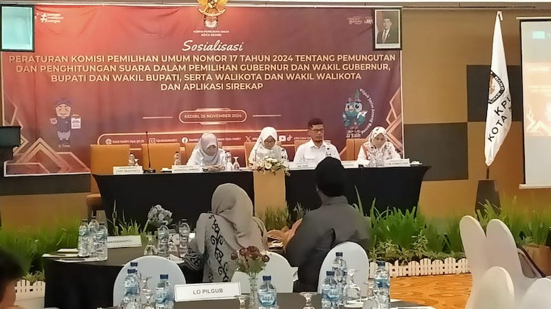 KPU Kota Kediri Gelar Sosialisasi Peraturan KPU Nomor 17 Tahun 2024