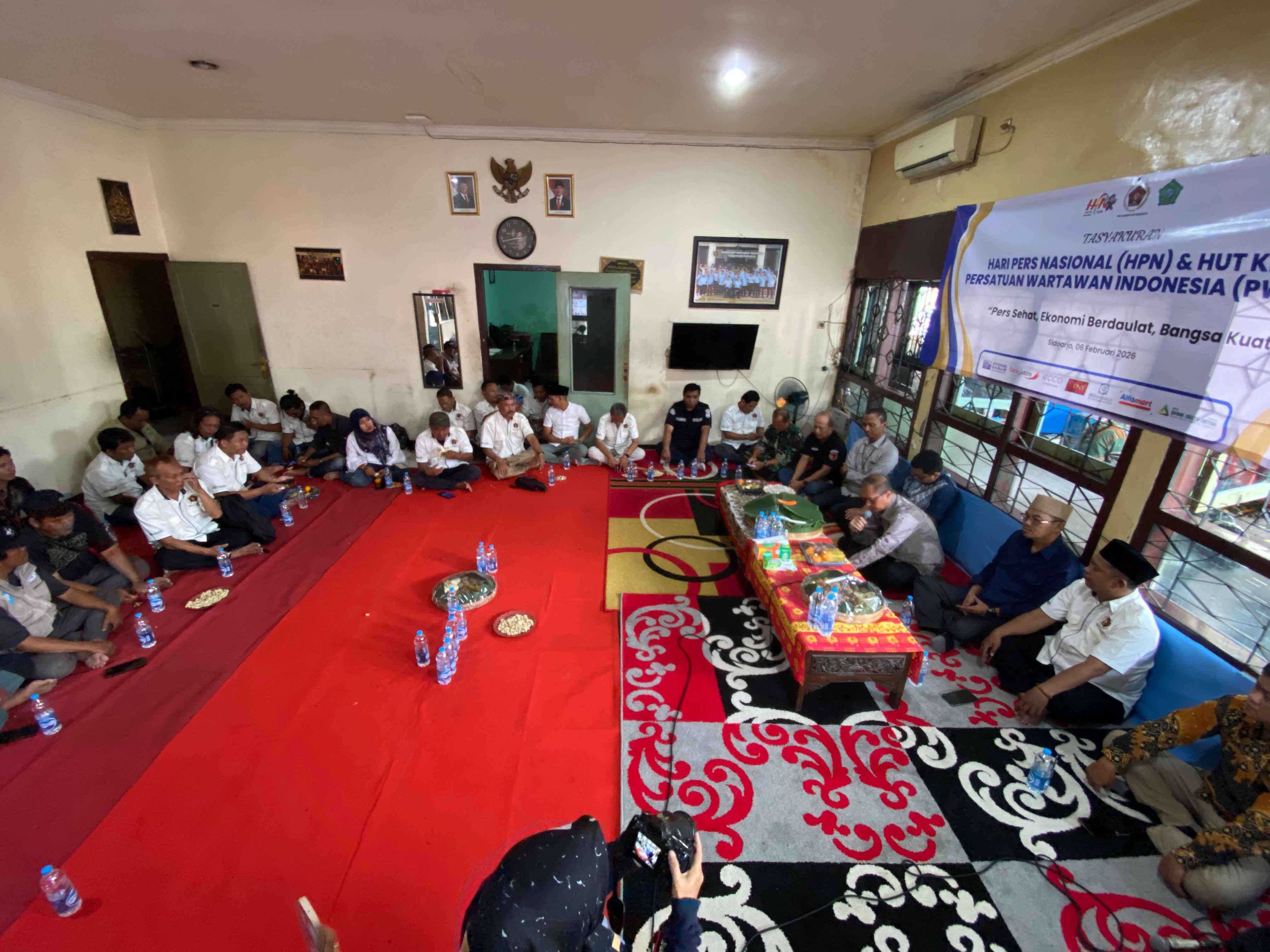 Tasyakuran HPN 2026 dan HUT ke-80 PWI yang digelar PWI Sidoarjo. (Ist)
