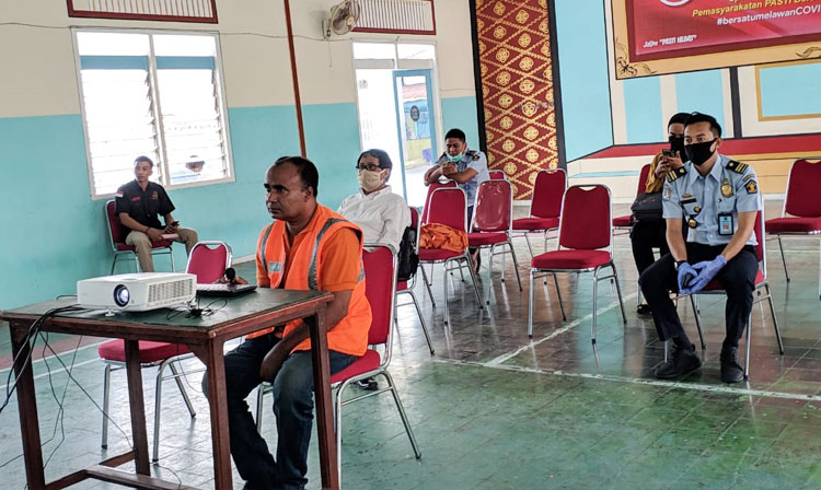 Milon Hossain, pria asal Bangladesh yang mengaku dari Kalimantan saat menjalani penyidikan.