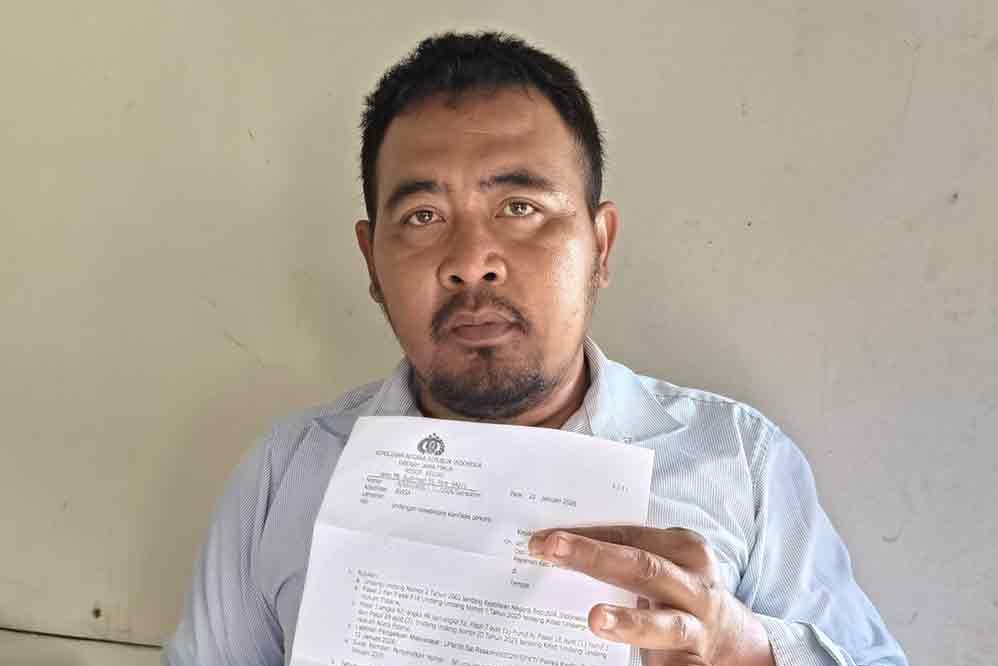 Reno Dwi Trimulyono, pemilik usaha rental motor Abiar Motor yang menjadi korban penggelapan. Foto: Muji Harjita/Bangsaonline.