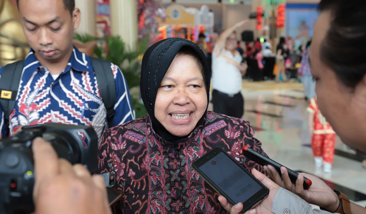 Wali Kota Risma saat ditemui awak media.