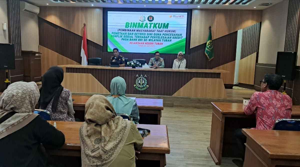 Sosialisasi yang digelar BRI dan Kejari Tuban.