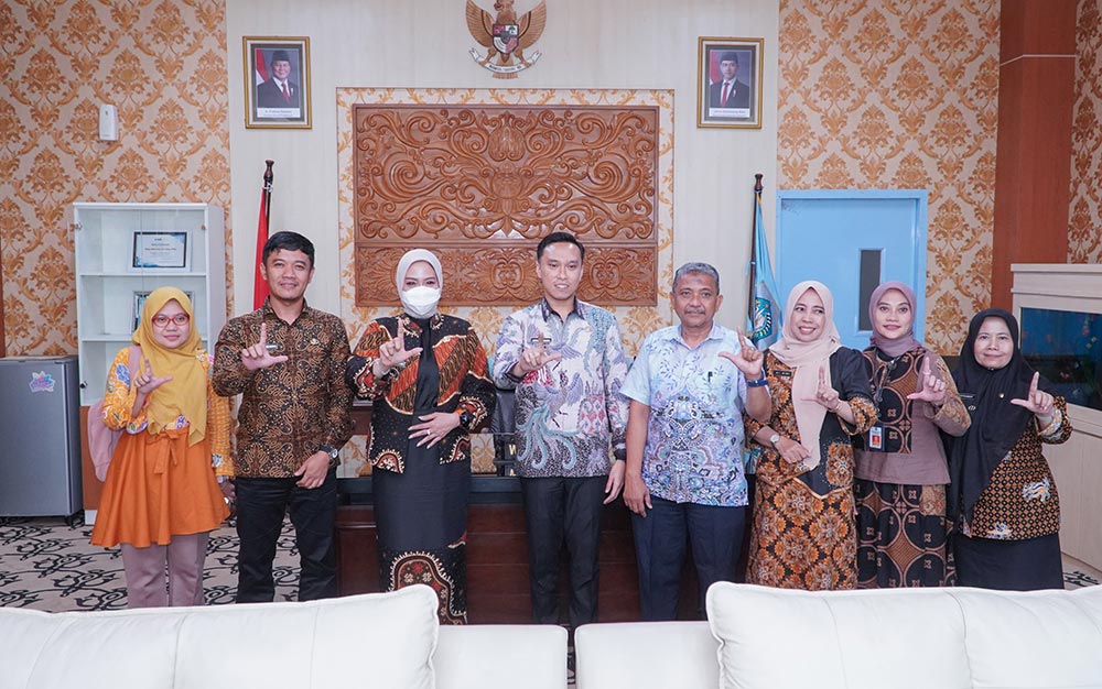 Kunjungan Wakil Bupati Banjar dan Wakil Wali Kota Salatiga ke Lamongan untuk belajar penangan stunting.