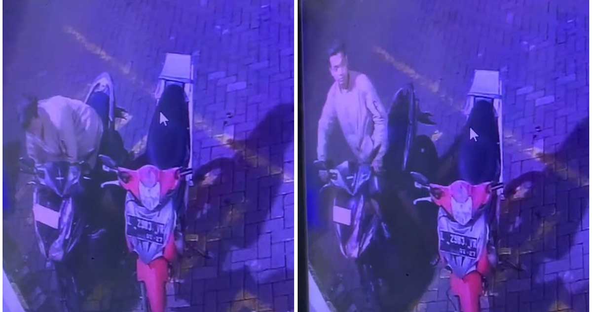 Mahasiswa UTM Kehilangan Motor di Surabaya, Pelaku Terekam CCTV