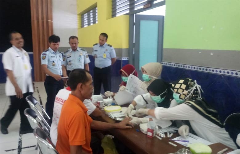 436 WBP Lapas Tuban Jalani Tes TB-HIV