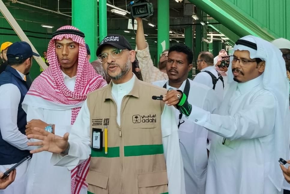 General Manager Hady & Adahi Program, Seraj Mohammed Alfelali (tengah) saat memberikan keterangan pers