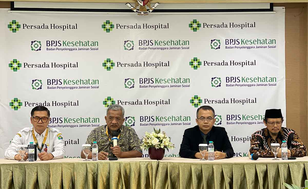 Konferensi pers terkait berakhirnya kerja sama antara BPJS Kesehatan dengan Persada Hospital Malang.