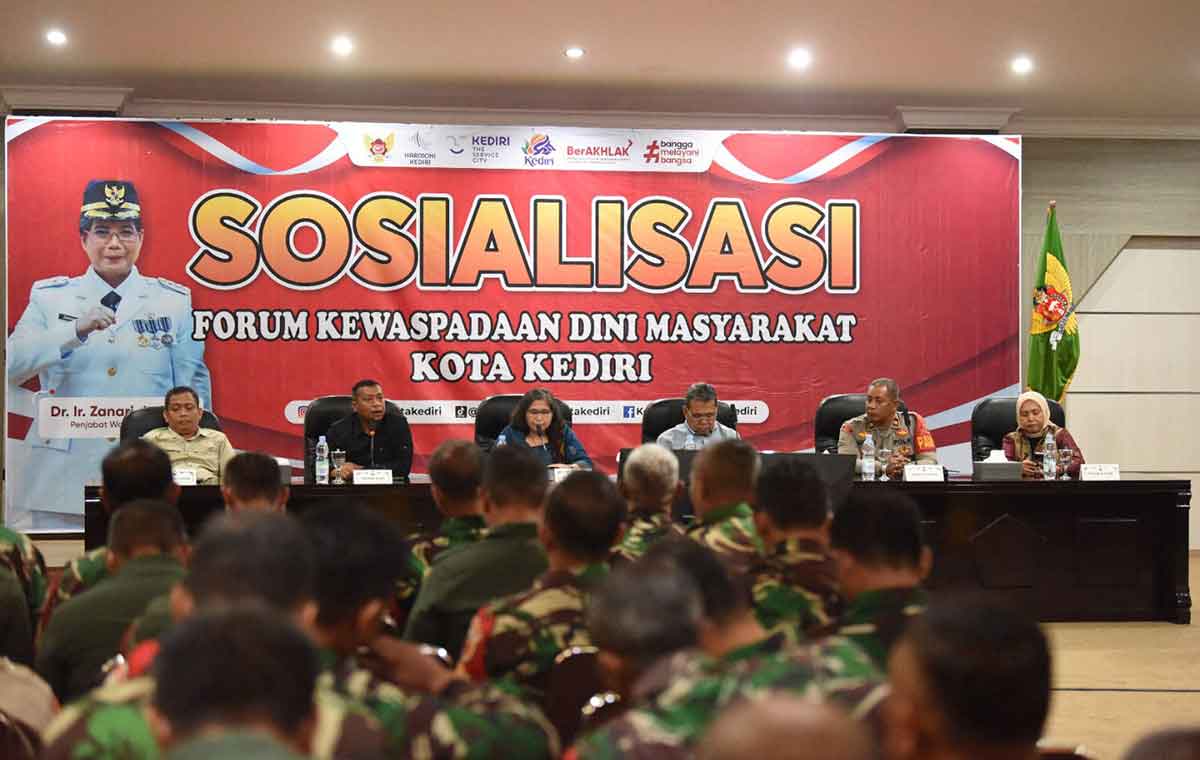 Pj Wali Kota Kediri Tekankan Berbagai Hal saat Sosialisasi Forum Kewaspadaan Dini Masyarakat