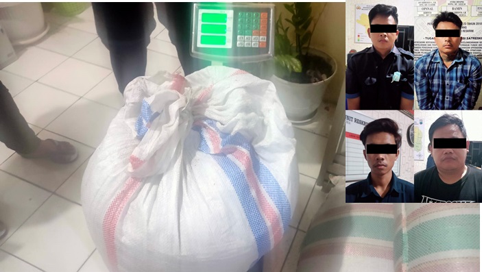 Ketiga pelaku pencurian cengkih berikut seorang penadahnya.