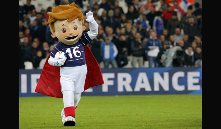Maskot Euro 2016 yang diberi nama Super Victor.