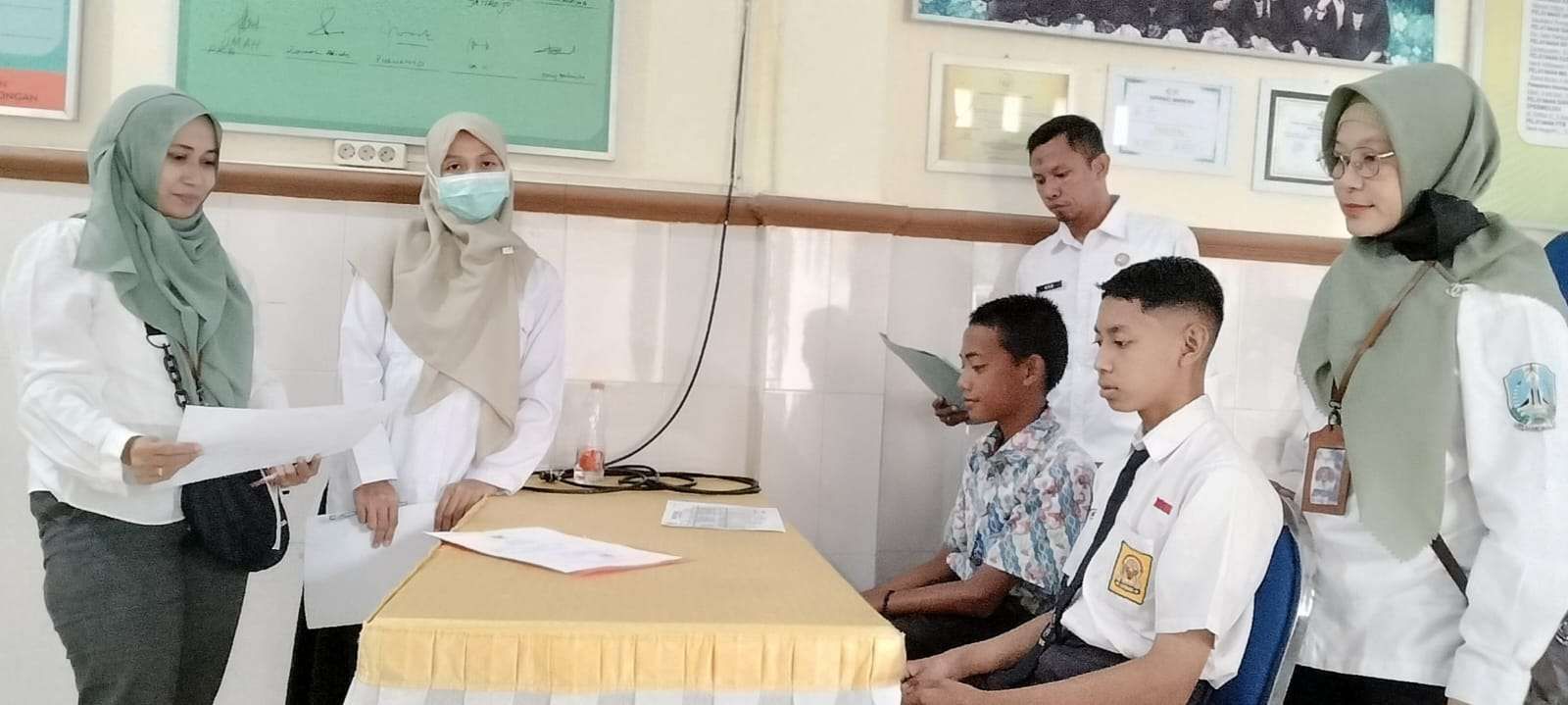 Siswa Sekolah Rakyat di SMK Maritim Brondong saat menjalani PKG.
