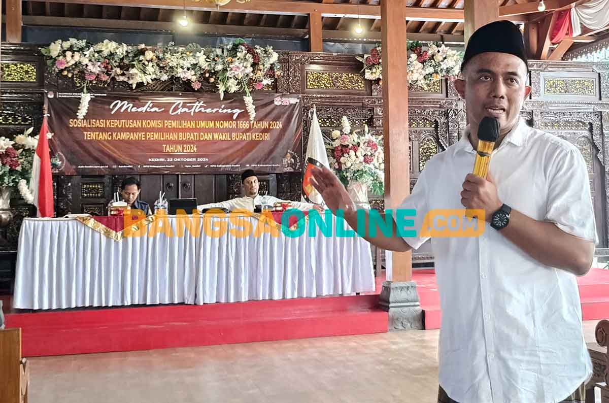 KPU Kabupaten Kediri Gelar Media Gathering Jelang Debat Publik