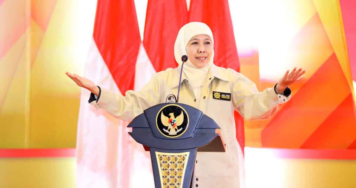 Gubernur Jawa Timur, Khofifah Indar Parawansa.