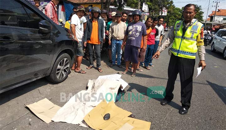 Kondisi jenazah korban sebelum dievakuasi.