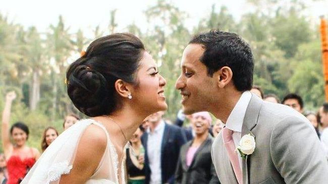 Mendikbudristek RI Nadiem Makarim dan istrinya, Franka Franklin. Foto: istmewa