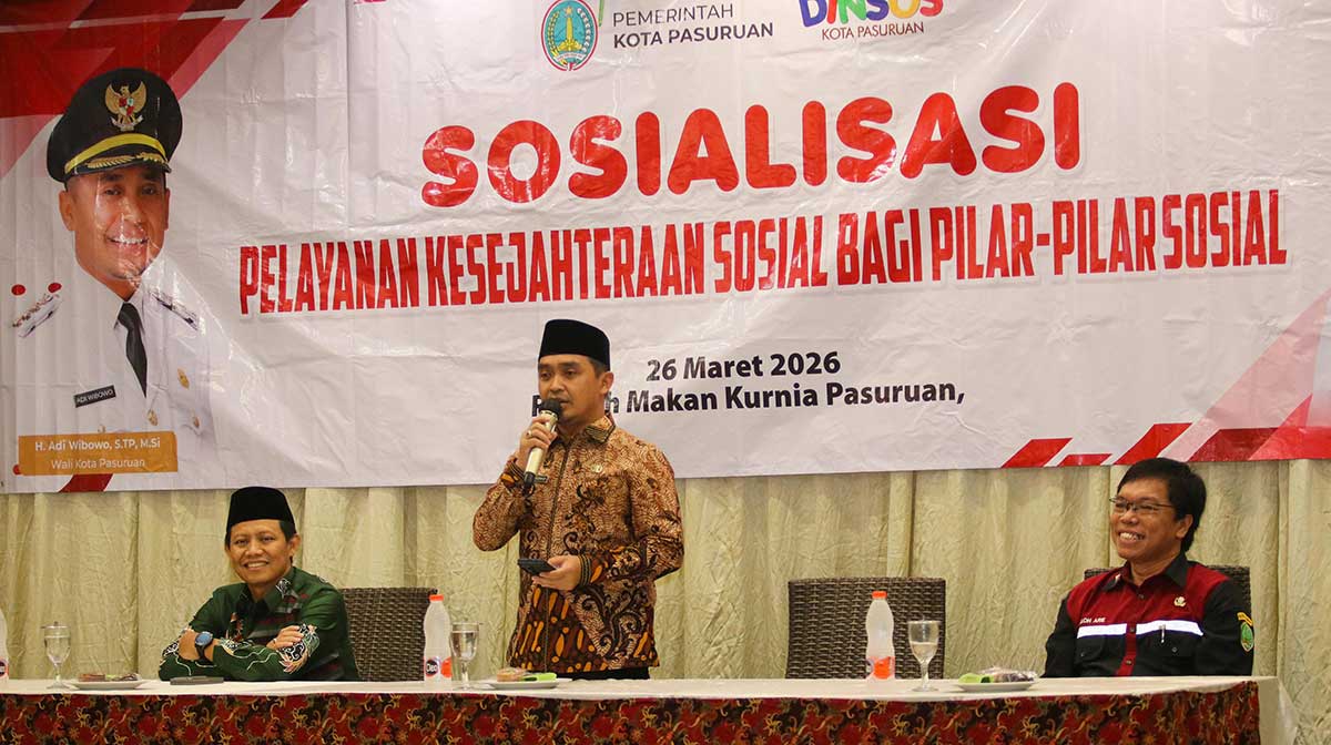Wali Kota Pasuruan saat memberi sambutan.