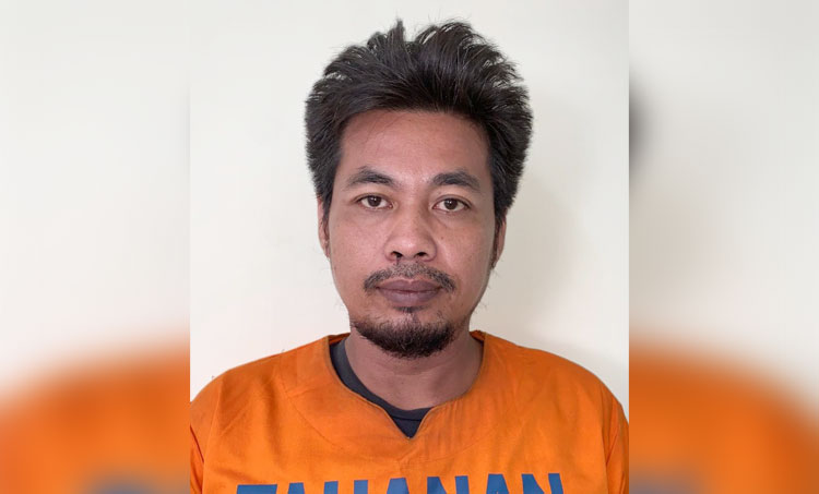 Deny Yulianto alias Landak, tersangka penyalahgunaan narkoba.