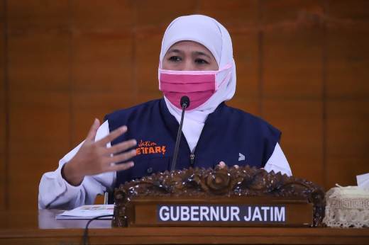 Gubernur Khofifah: Besok, Kegiatan Belajar Siswa Jatim Dimulai, Tapi Tetap dari Rumah