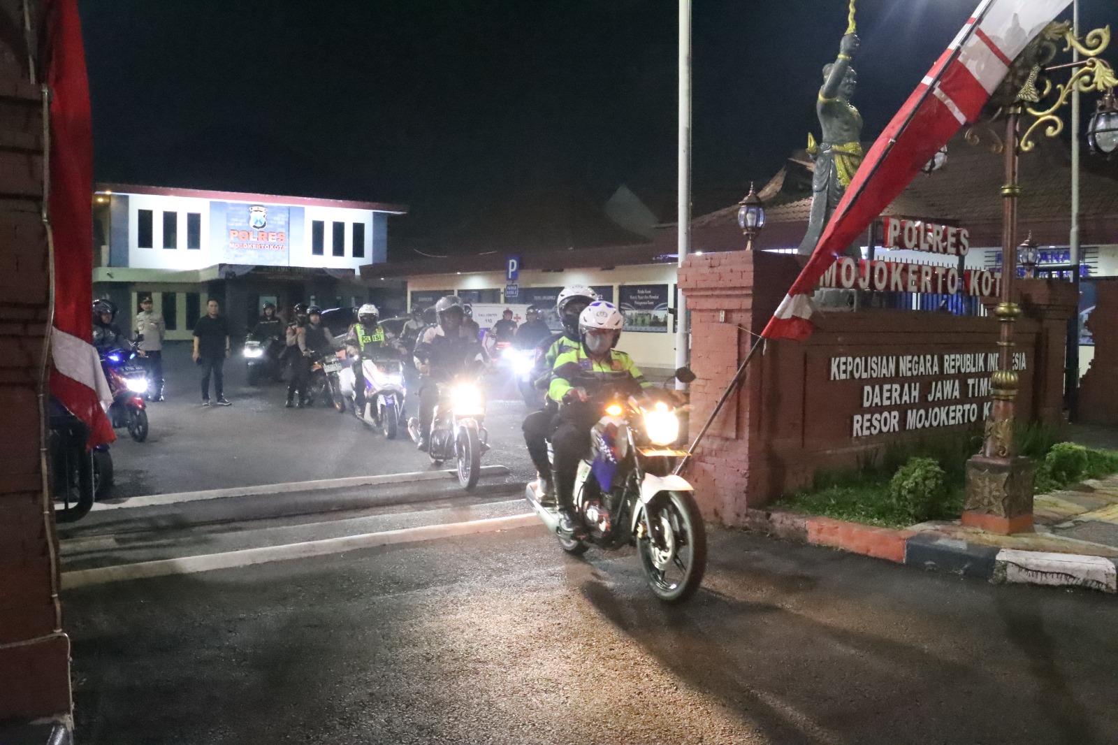 Tekan Kriminalitas, Polres Mojokerto Kota Tingkatkan Patroli Cipta Kondisi 