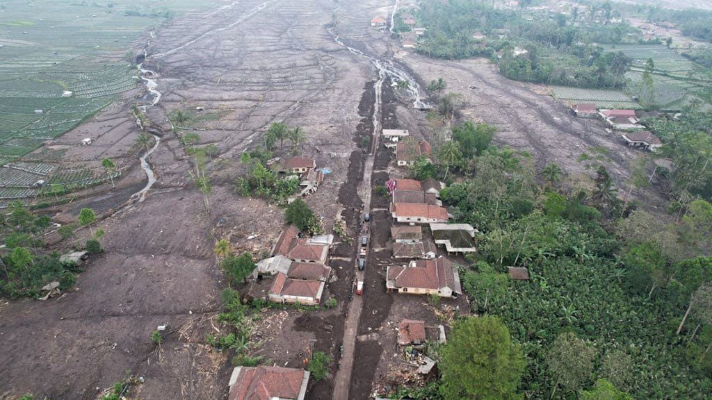 Kondisi wilayah terdampak erupsi Semeru
