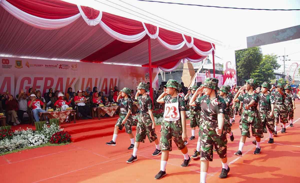 Perayaan HUT ke-80 RI di Kota Mojokerto.