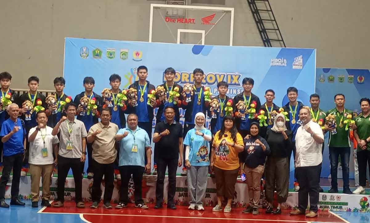 Tim basket dari Kota Malang di Porprov IX Jatim 2025.