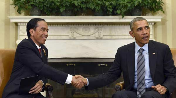 Jokowi saat ke Amerika beberapa waktu lalu. foto: voa-islam