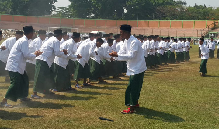 Para santri di Pasuruan saat mengikuti acara Hari Santri Nasional, beberapa waktu lalu.