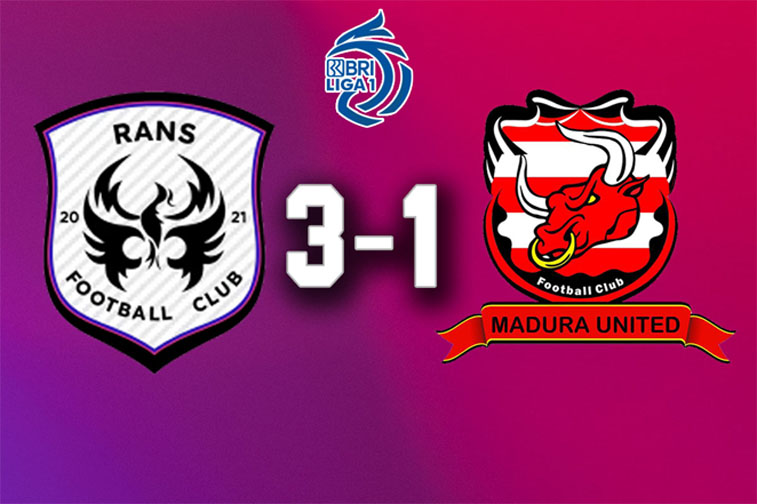 Hasil Liga 1 Rans Nusantara vs Madura United: Laskar Sape Kerrab Takluk 3-1