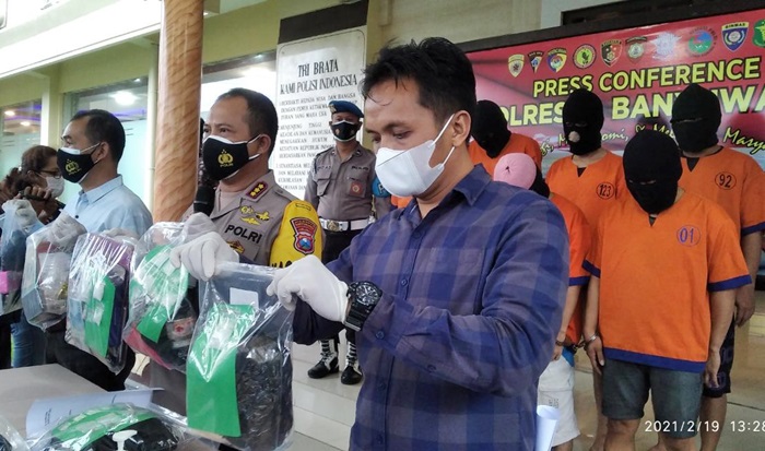 Polresta Banyuwangi Ungkap 14 Kasus Narkoba dalam Sebulan