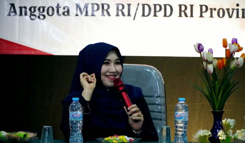 Anggota DPD RI asal Jawa Timur Dr. Lia Istifhama, M.E.I., menggelar kegiatan Sosialisasi Empat Pilar MPR RI di Hall Sekolah Tinggi Agama Islam (STAI) Taruna, Surabaya