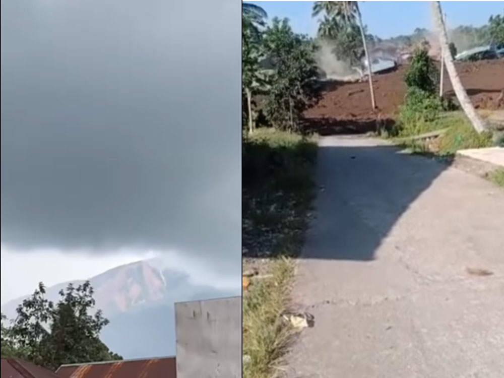 Gunung Pasaman Saat Terjadi Longsor