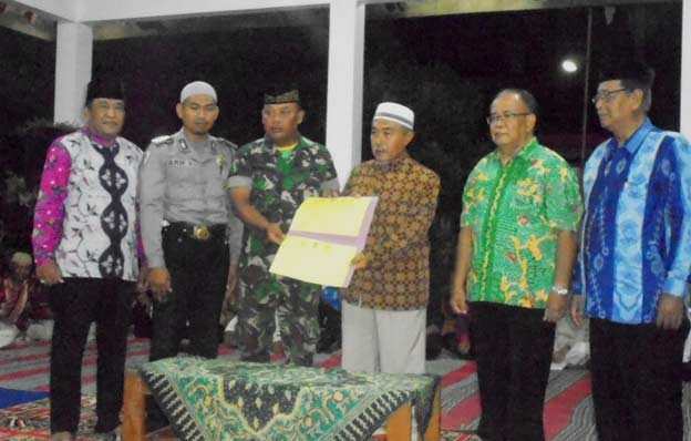 Kesepakatan damai sudah ditandatangani di tokoh lintas iman.
