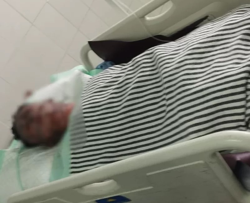 Korban ledakan petasan di Gresik saat dirawat di Rumah Sakit (dok. Ist)