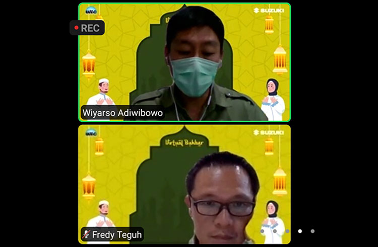 Kegiatan webinar virtual. (foto: ist)