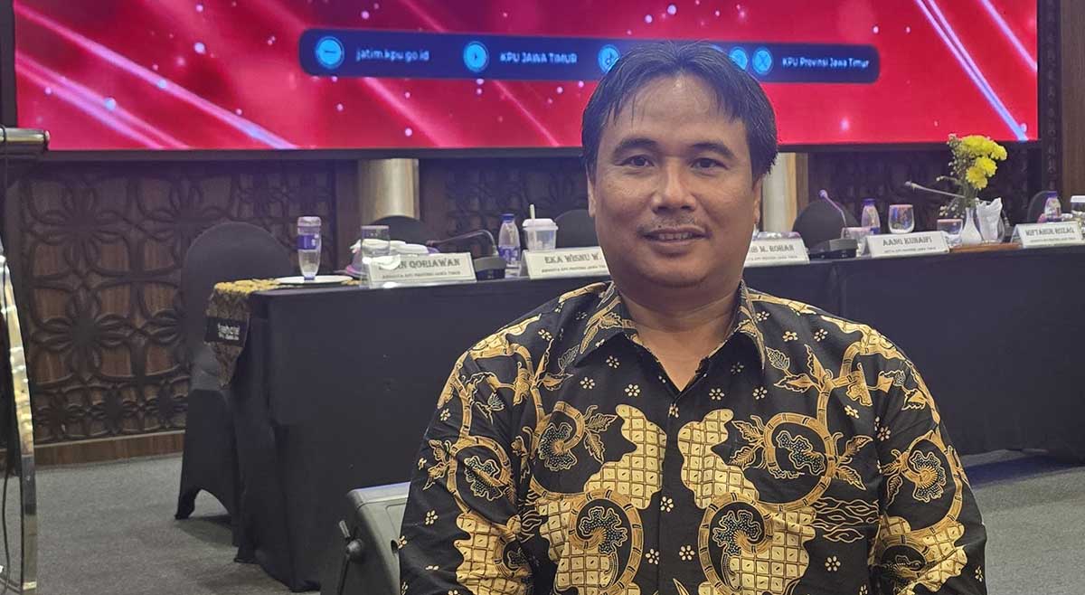 Komisioner KPU Surabaya Divisi Teknis Penyelenggaraan, Bakron Hadi.