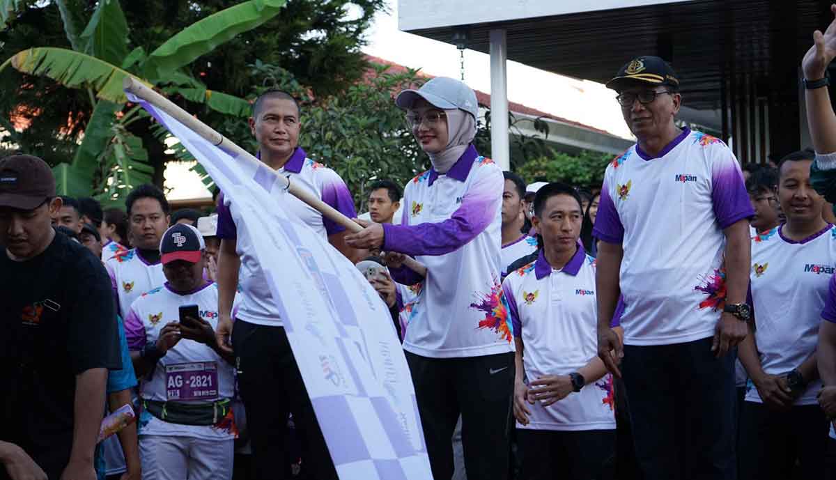 MAPAN Color Run Kediri, Ribuan Peserta Padati Jalan Basuki Rahmat