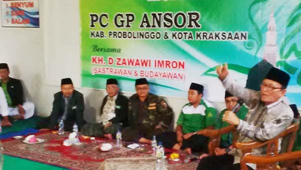 Ansor Probolinggo Gelar Maulud Nabi, Undang D. Zawawi Imron