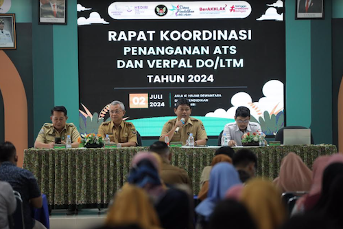 Rakor Pengentasan Anak Tidak Sekolah di Dinas Pendidikan Kota Kediri