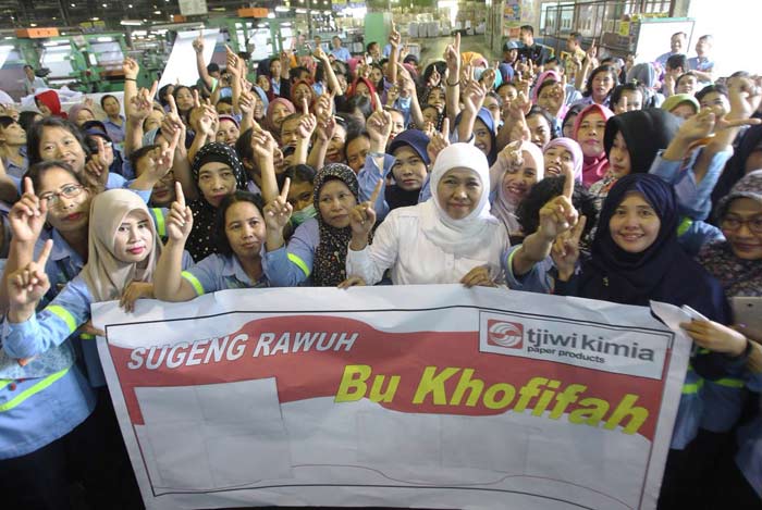 SPSI Tjiwi Kimia Dukung Khofifah: Saatnya yang Bersih Korupsi Pimpin Jatim