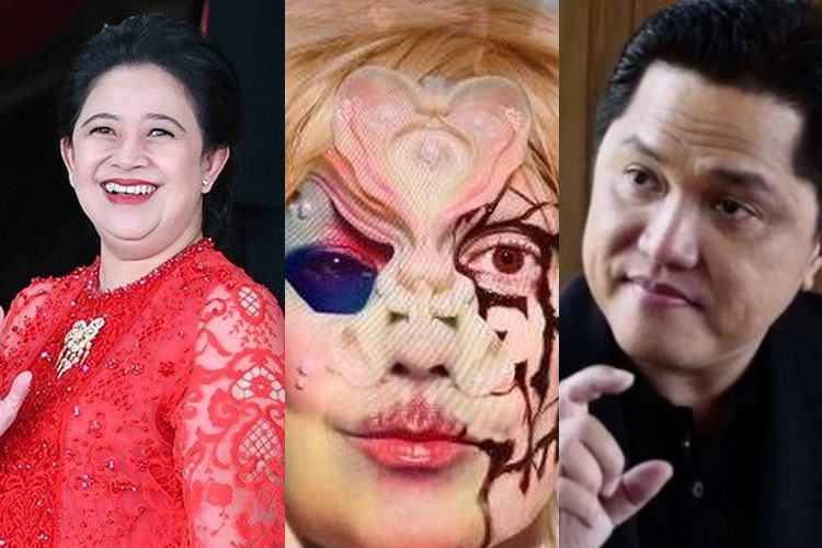 Kloase Foto Puan Maharani, Hacker Bjorka dan Erick Thohir. 