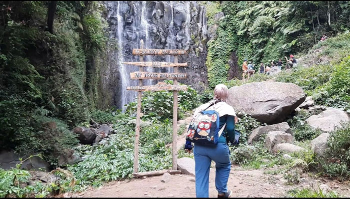 Lokasi Air Terjun Ngleyangan. foto: MUJI HARJITA/ BANGSAONLINE