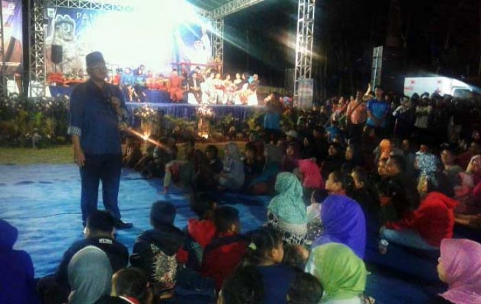 Bupati Malang Dr H Rendra Kresna saat Bina Desa tahun 2017. Foto: DOK/BANGSAONLINE