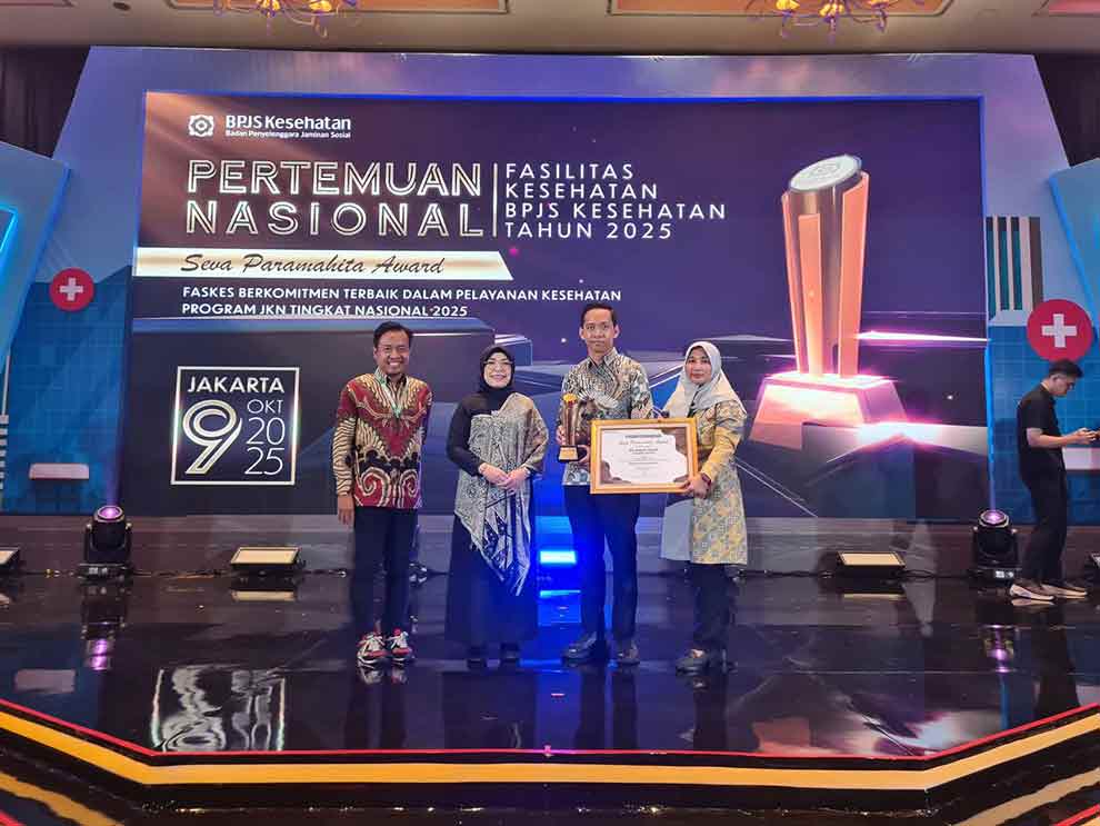 Faskes BPJS Kesehatan Cabang Mojokerto Raih Penghargaan Fasilitas Kesehatan Berkomitmen Tingkat Nasional. (Ist)
