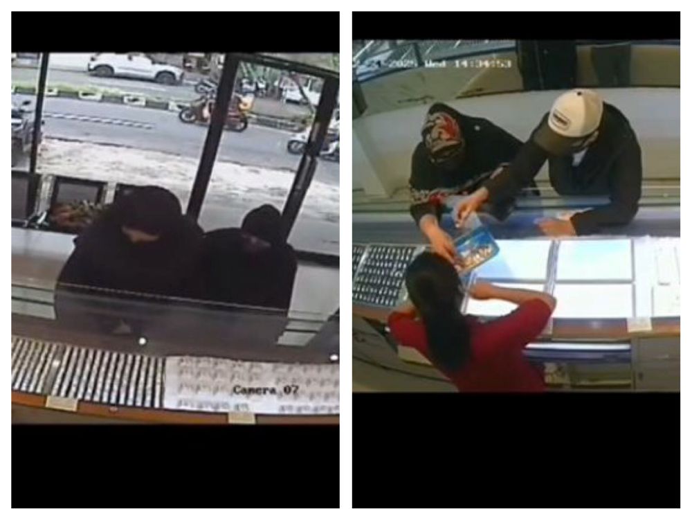 Tangkapan layar CCTV saat pelaku melancarkan aksinya