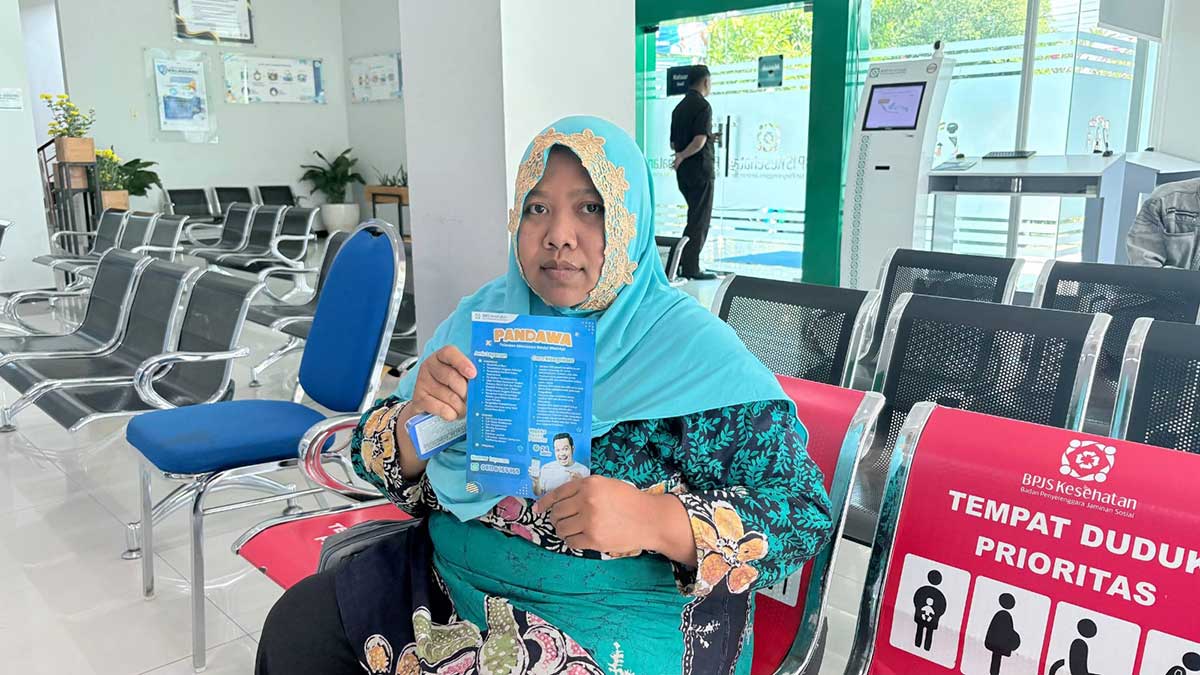 Lailatin Khusul Saidah (32), warga Dusun Kangkungan, Kecamatan Gedeg, Kabupaten Mojokerto.