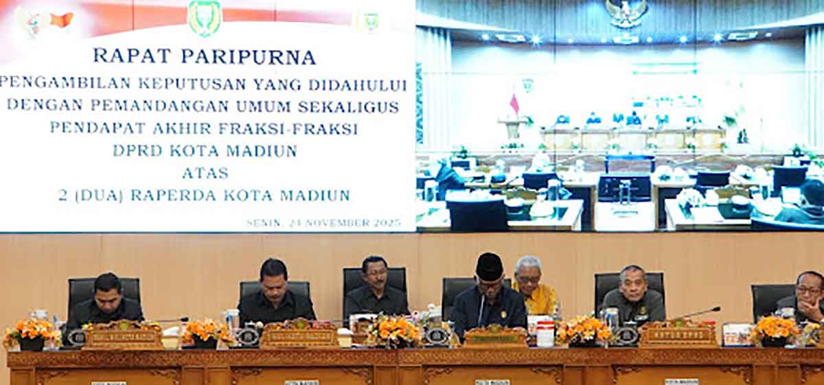 Rapat paripurna DPRD Kota Madiun.